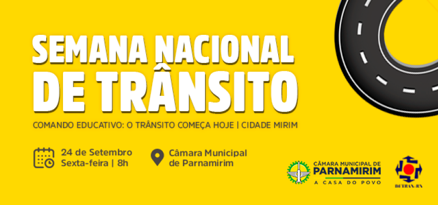 Detran/RN realização ação educativa em frente à Câmara Municipal de Parnamirim