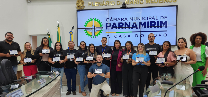 Câmara de Parnamirim entrega Moções de Aplausos a conselheiros tutelares