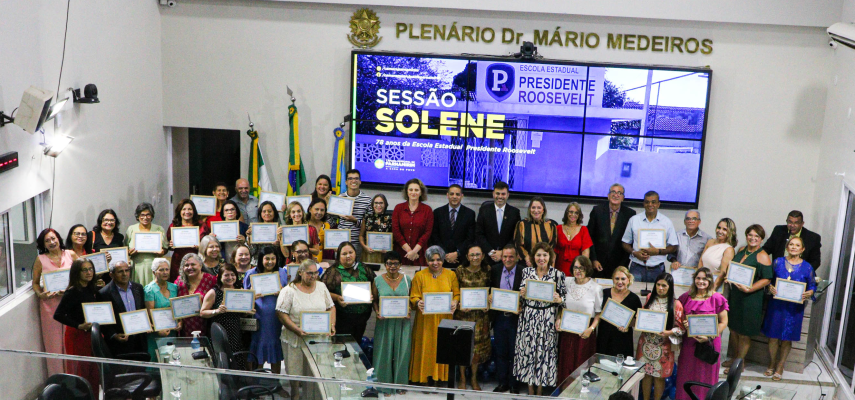 Sessão Solene comemora 78 anos da Escola Estadual Presidente Roosevelt 