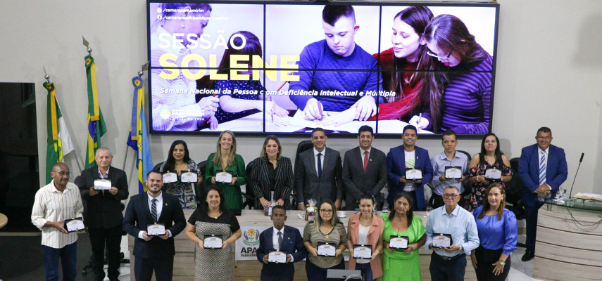 Sessão Solene homenageia a Semana da Pessoa com Deficiência