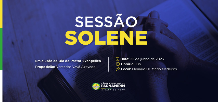 Sessão Solene homenageia pastores evangélicos