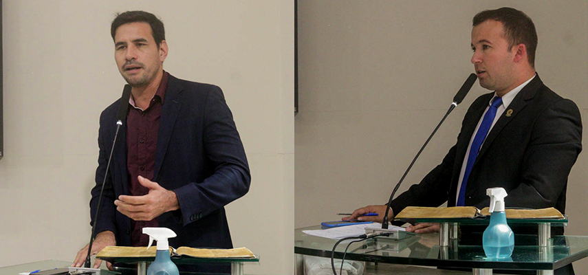Vereadores Michael Borges e Vavá Azevedo utilizam tribuna em 55ª Sessão Ordinária