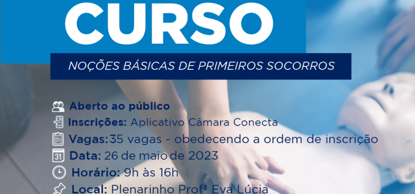 Curso de Primeiros Socorros está com inscrições abertas