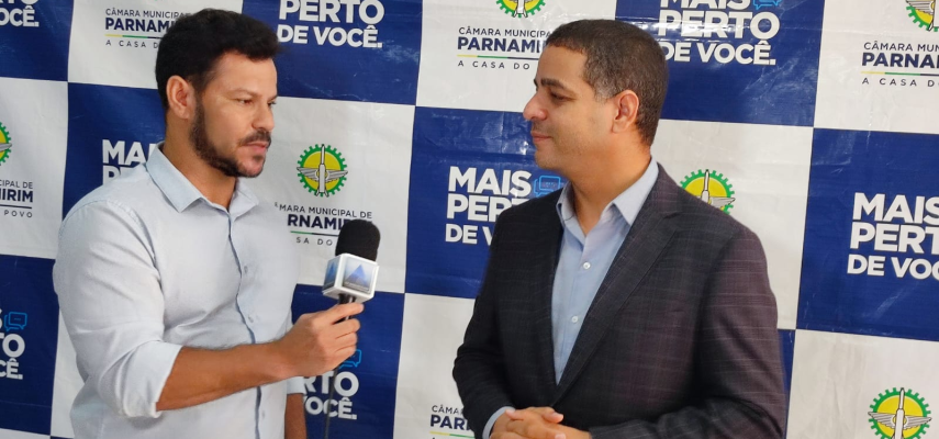 Presidente Wolney França concedeu entrevista à TV Assembleia sobre Encontro de Procuradores 