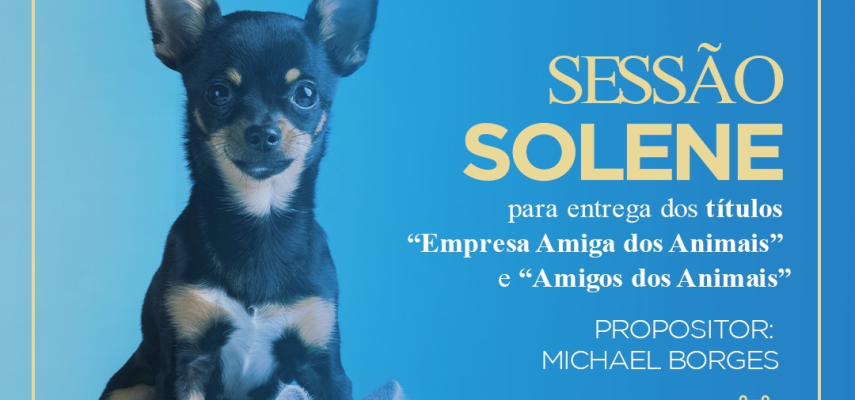Câmara de Parnamirim promove Sessão Solene em homenagem a defensores da causa animal