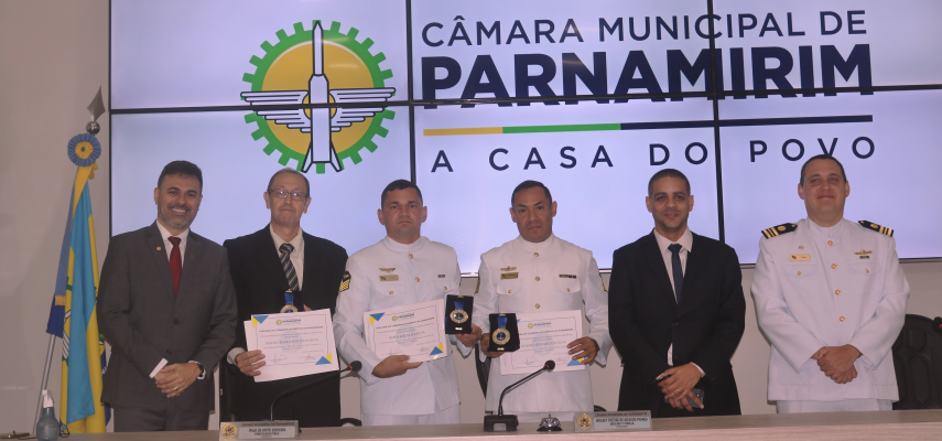 Câmara de Parnamirim entrega Comenda Mérito ao Marinheiro em Sessão Solene