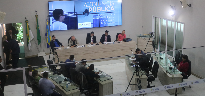 Audiência Pública debate carga horária dos professores de Parnamirim