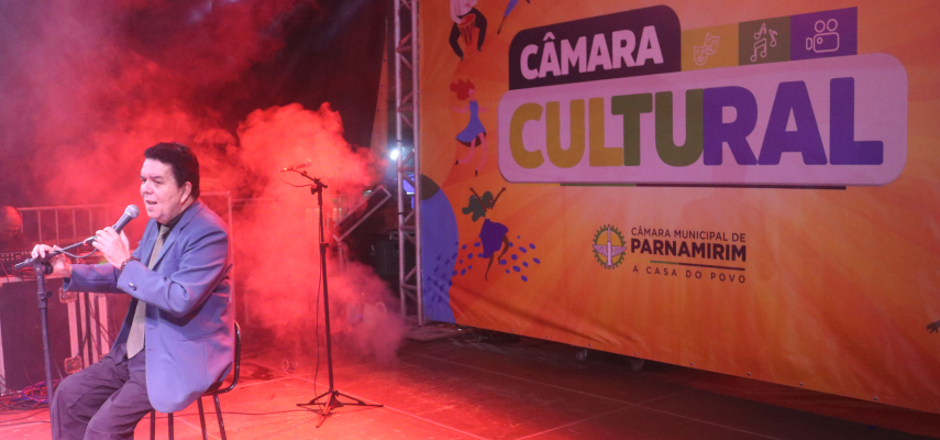 Câmara Cultural: canções de Sérgio Luiz encantaram o público em Nova Parnamirim 