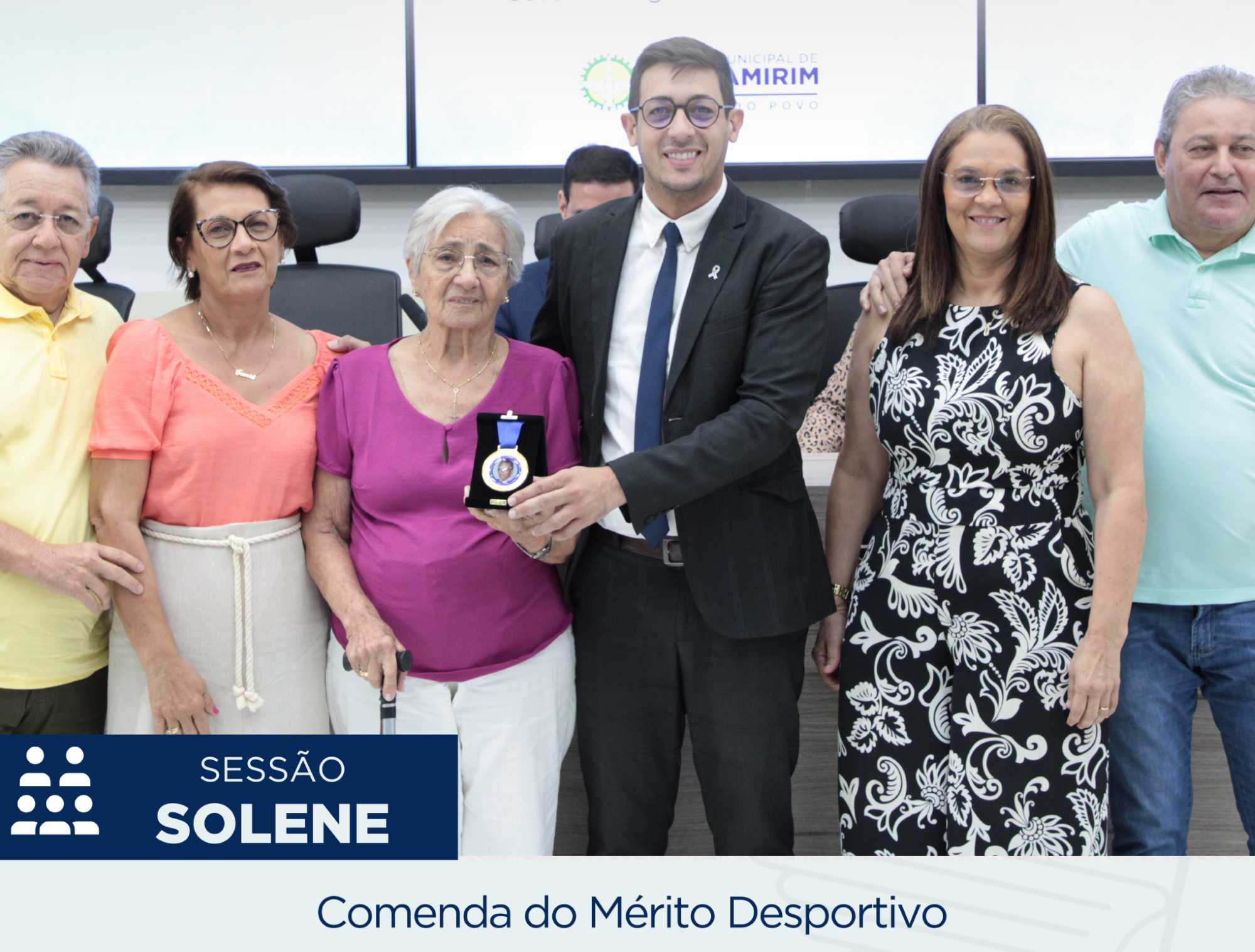 Atetlas foram homenageados com a Comenda do Mérito Desportivo