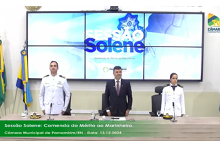 Marinheiros são homenageados em sessão solene