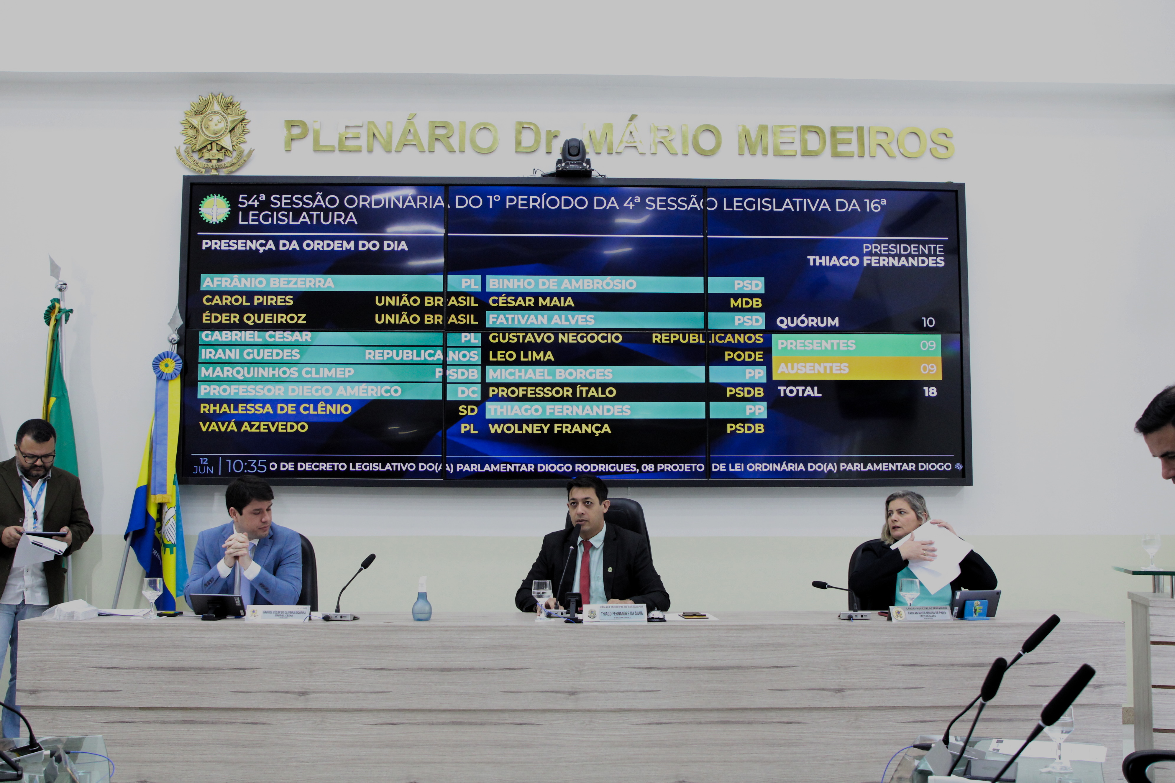 54ª Sessão Ordinária