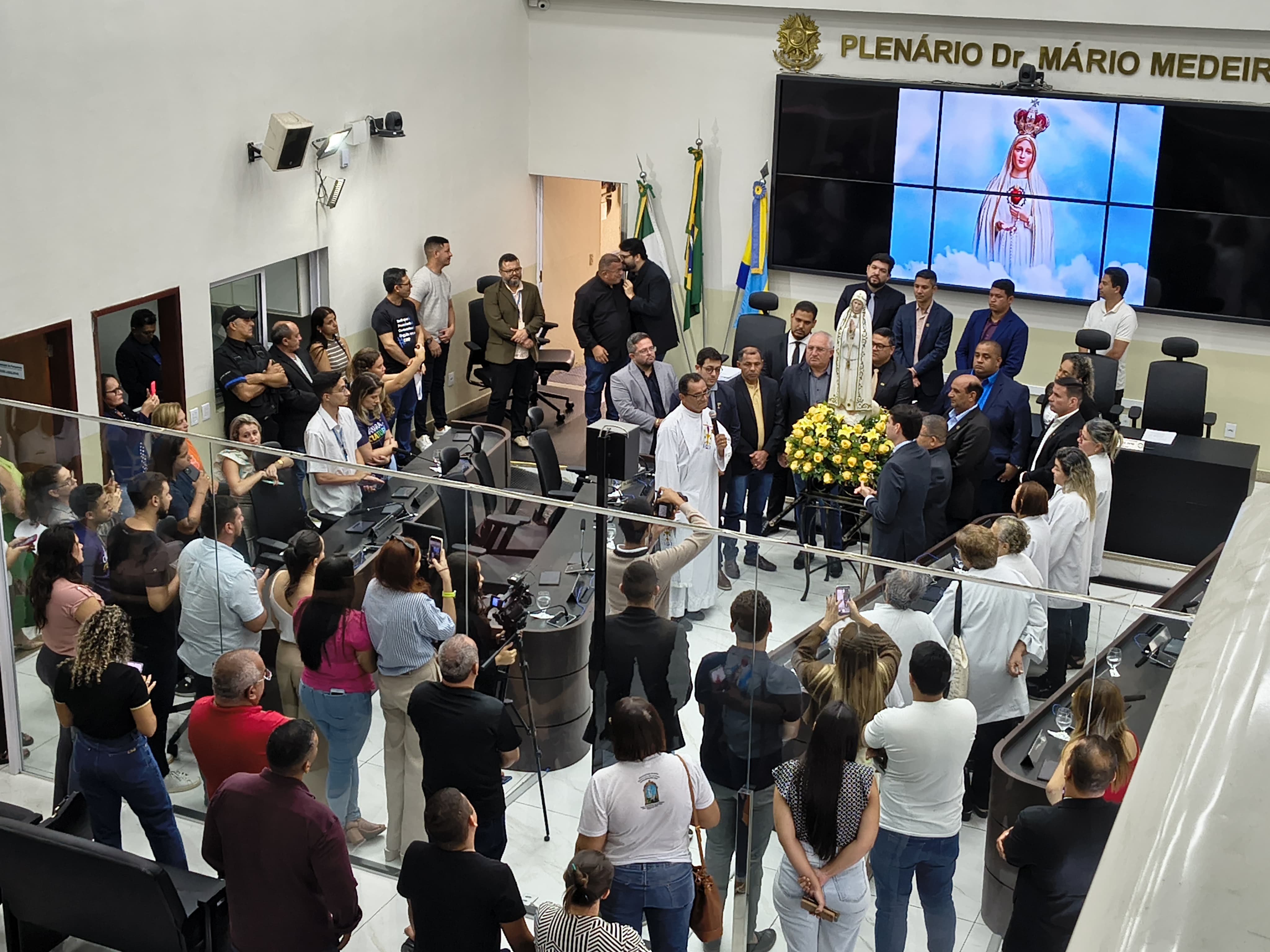 Câmara recebe a imagem da padroeira do município