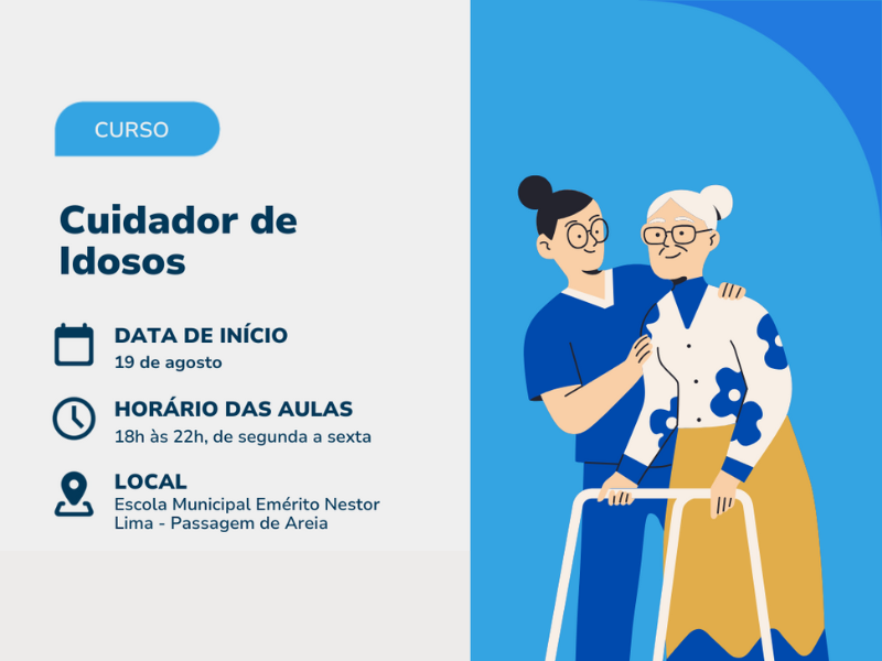 Escola do Legislativo realiza curso gratuito de Cuidador de Idosos em Parnamirim