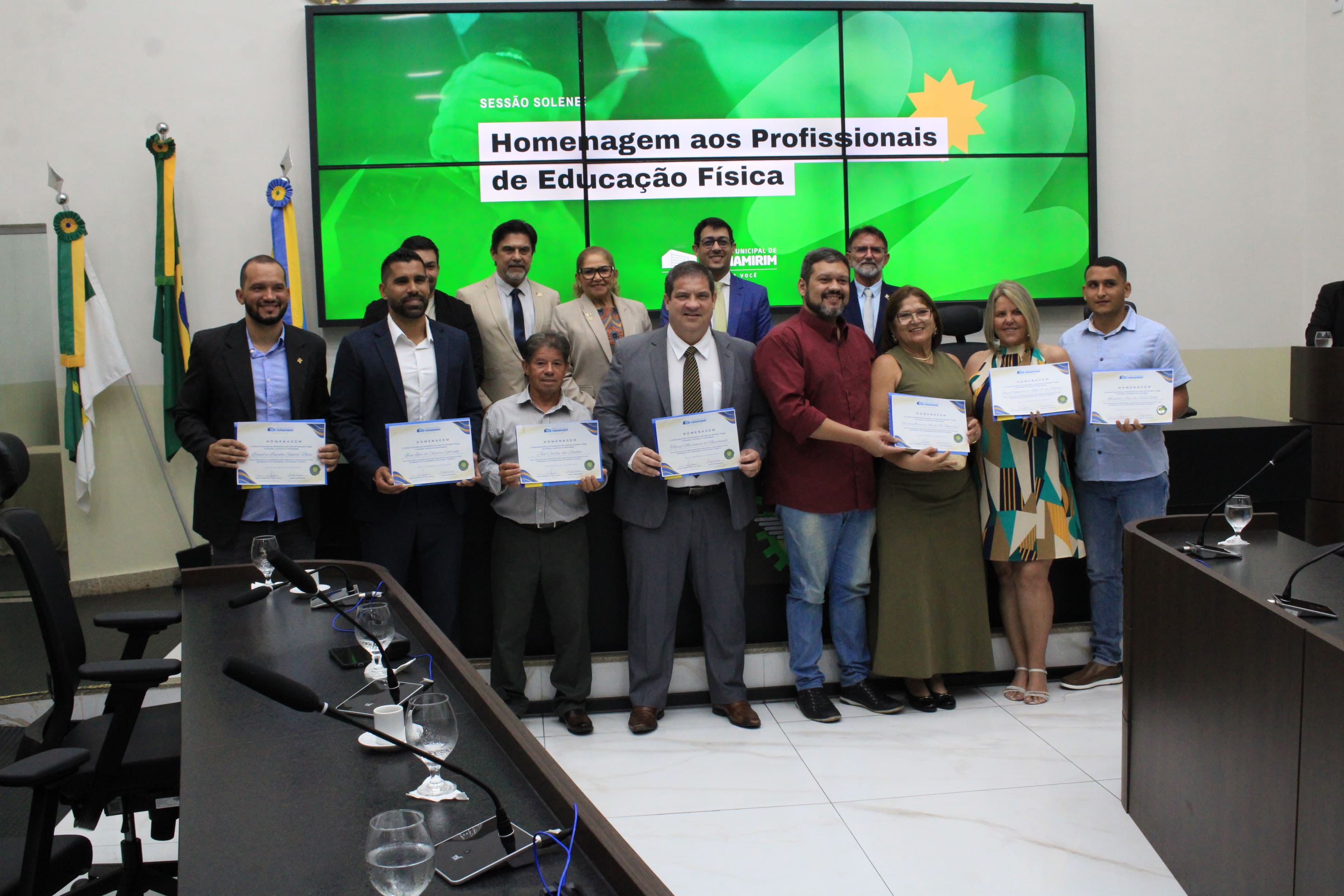 Profissionais da Educação Física foram homenageados na Câmara de Parnamirim