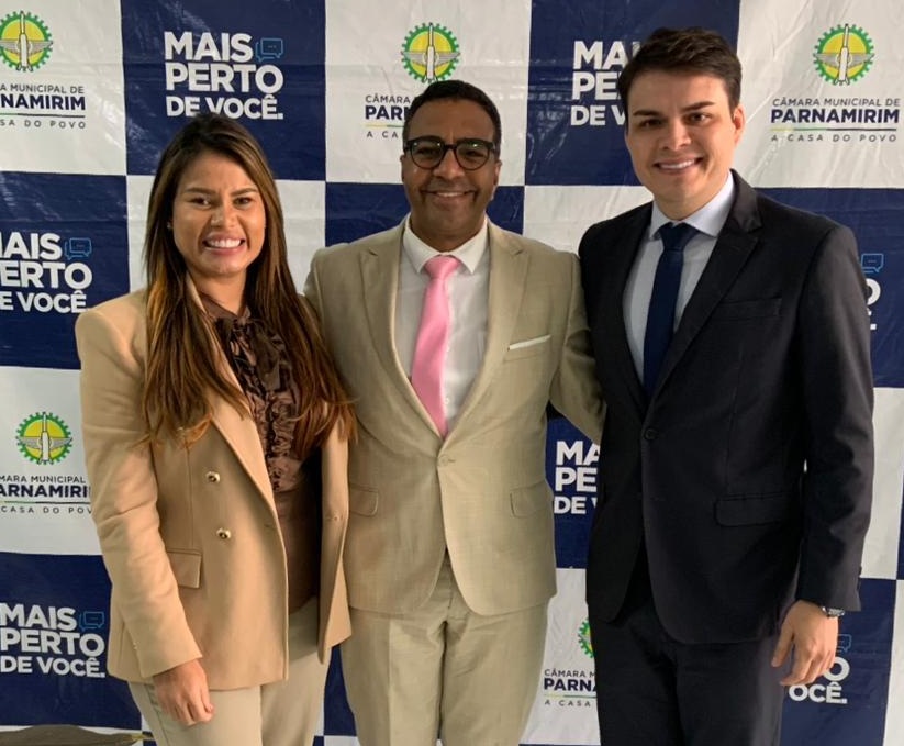 Presidente da Câmara de Parnamirim, Dr. César Maia, recebe o presidente da Câmara de Extremoz, Professor Anderson Barbosa, para tratar sobre parcerias
