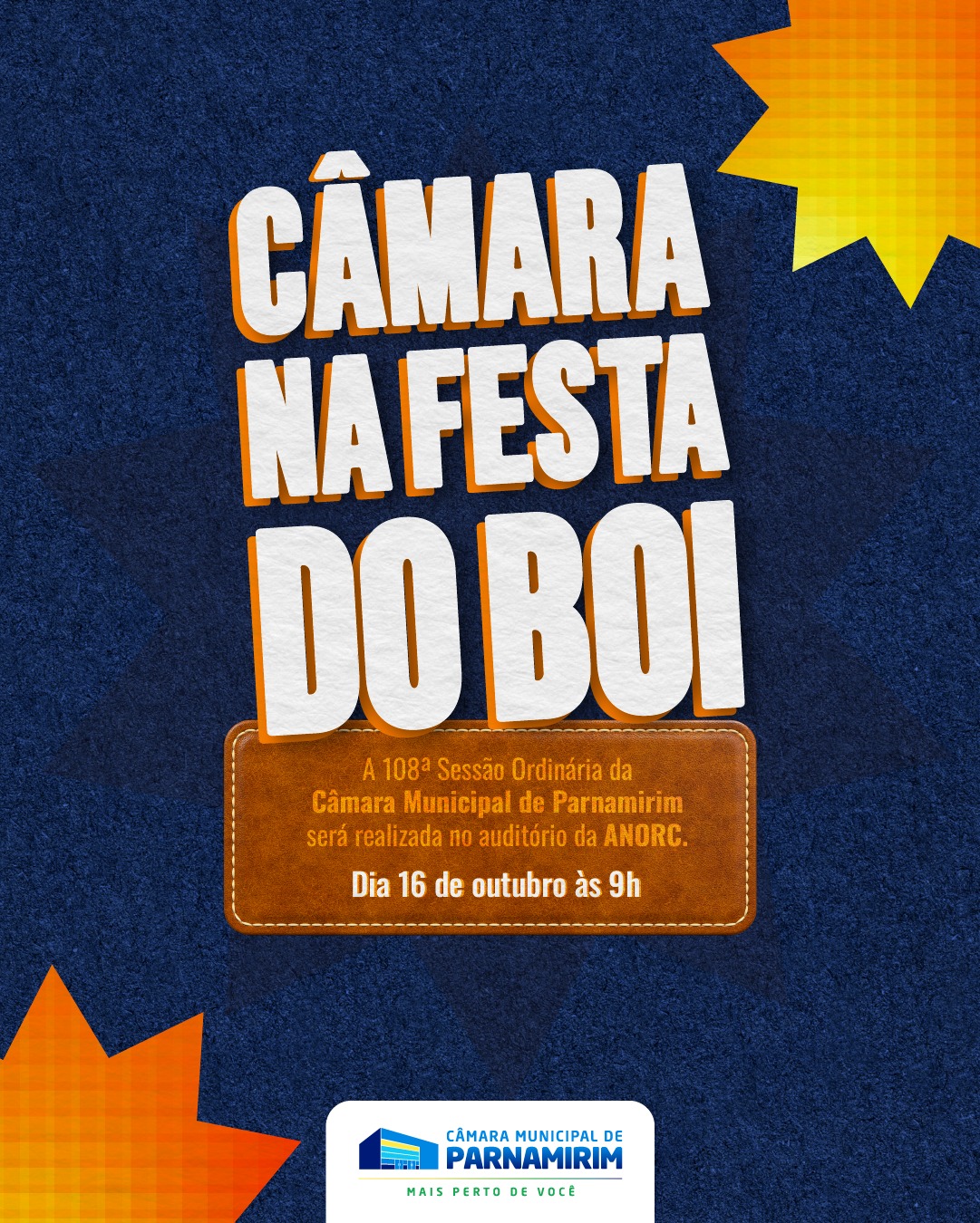 Câmara de Parnamirim realiza sessão ordinária na Festa do Boi