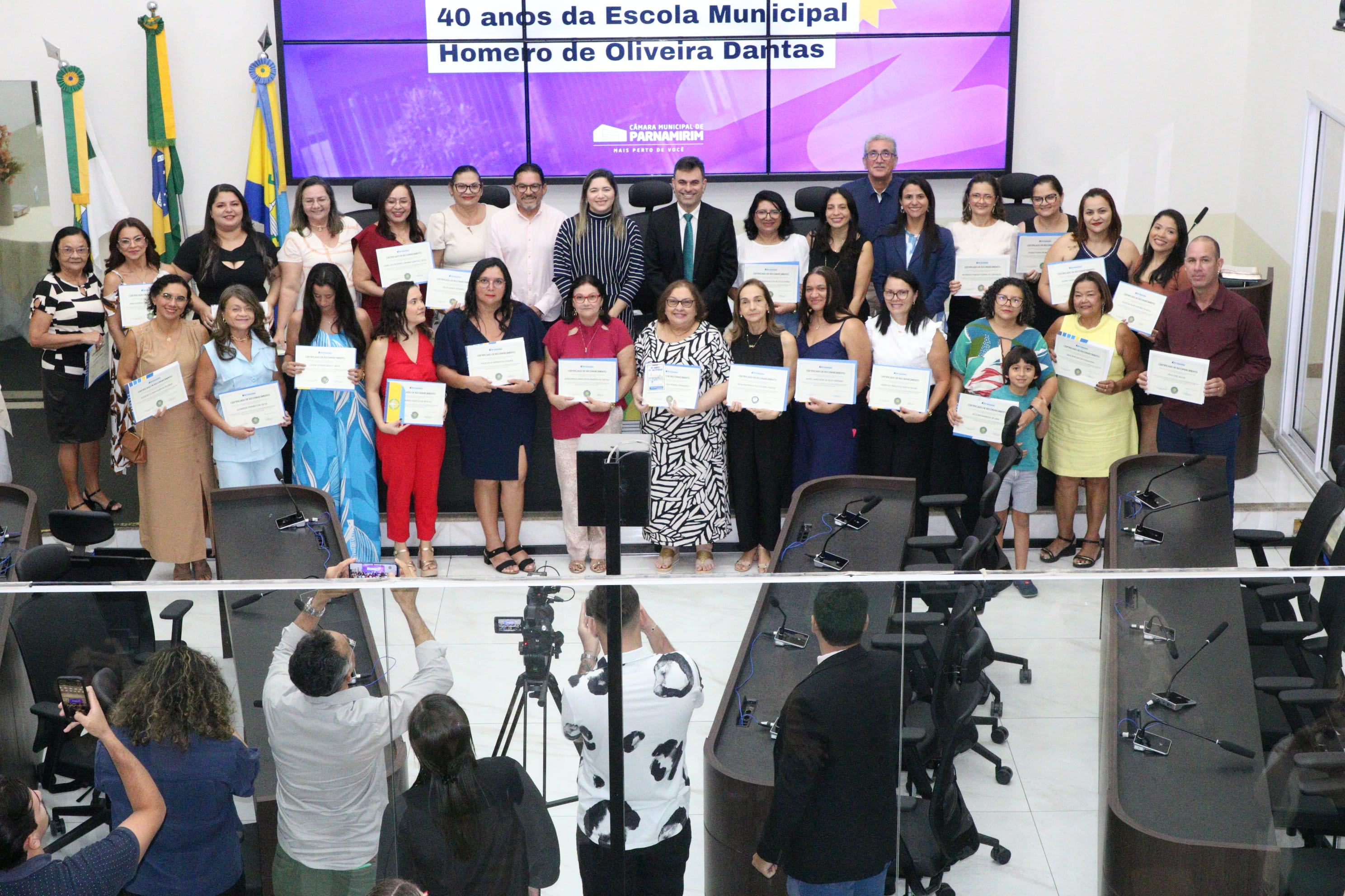 Sessão solene comemora 40 anos da Escola Homero de Oliveira Dantas