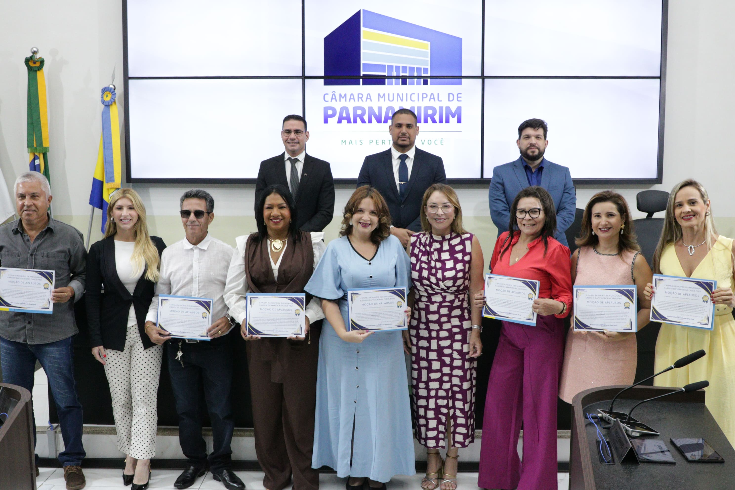 Câmara de Parnamirim concede moção de aplausos a síndicos locais.