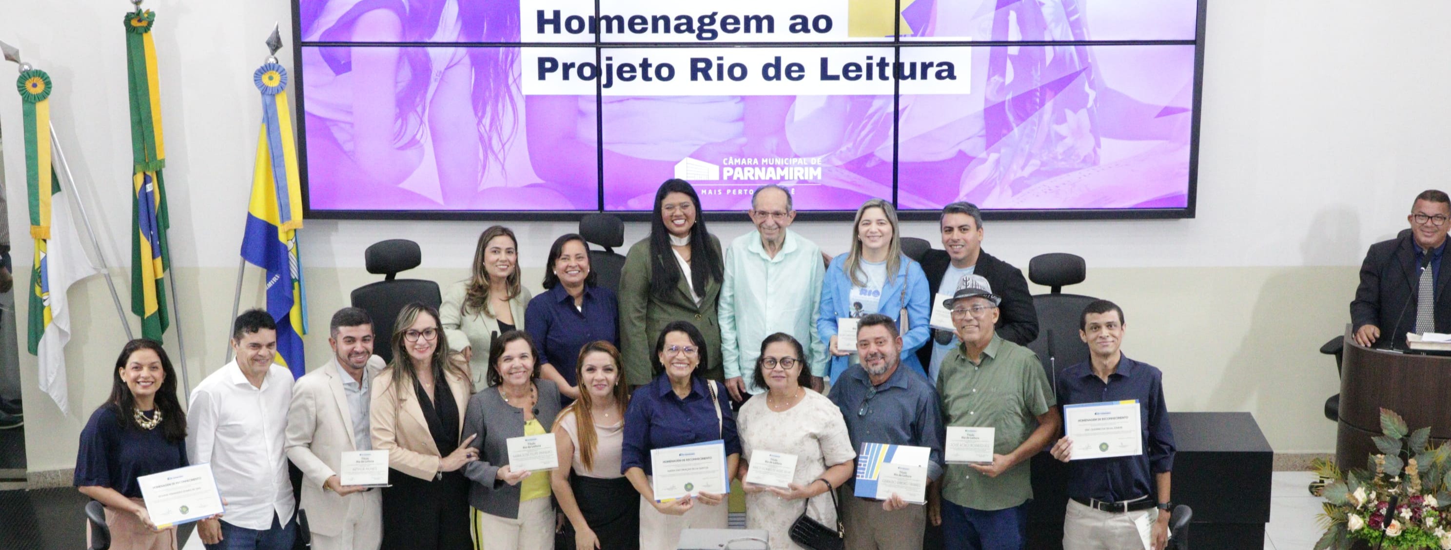 Câmara homenageia Projeto Rio de Leitura