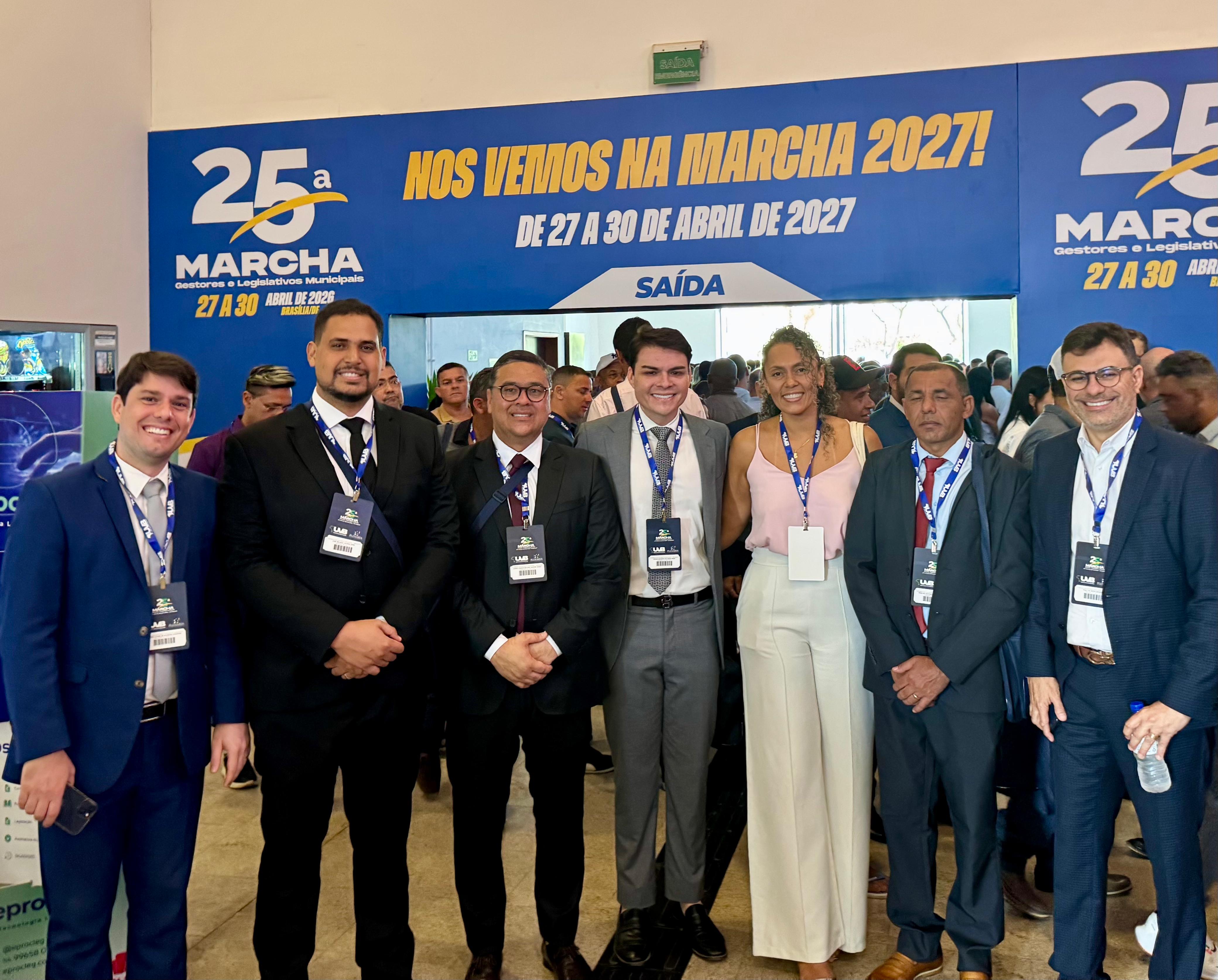 Vereadores de Parnamirim participam de mobilização nacional em Brasília; sessões ordinárias seguem normalmente