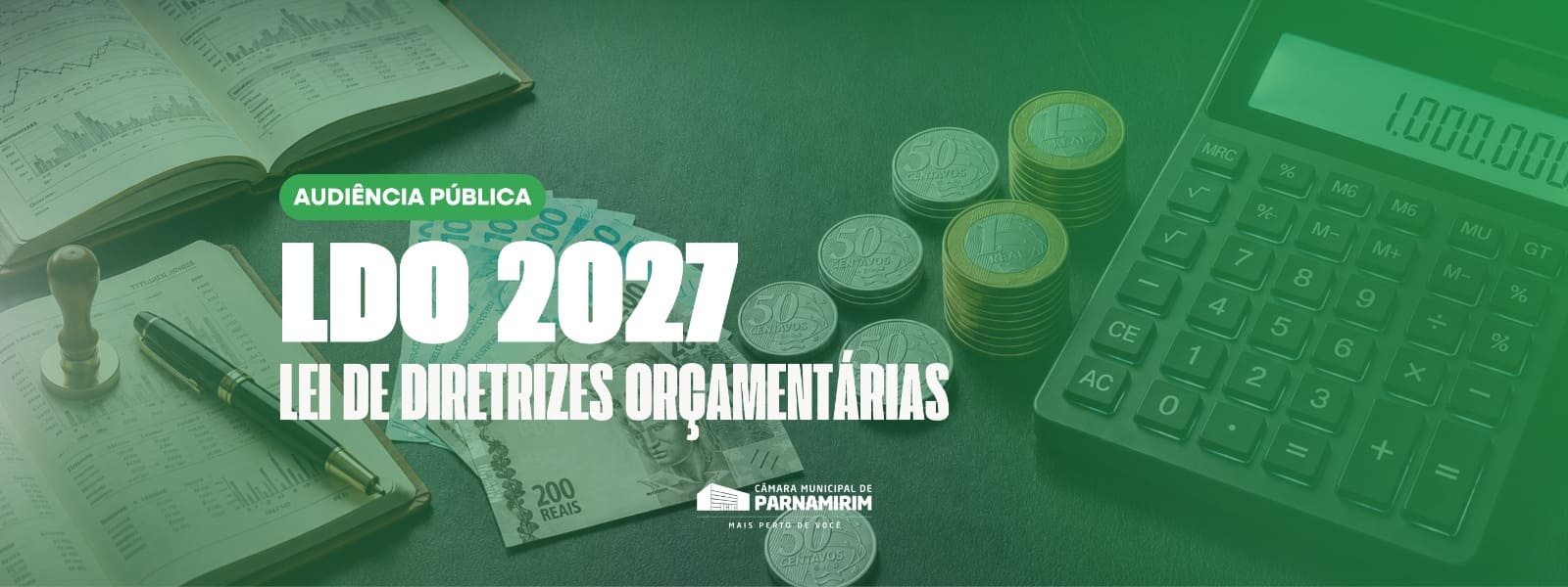 Câmara de Parnamirim realiza audiência pública para debater LDO de 2027