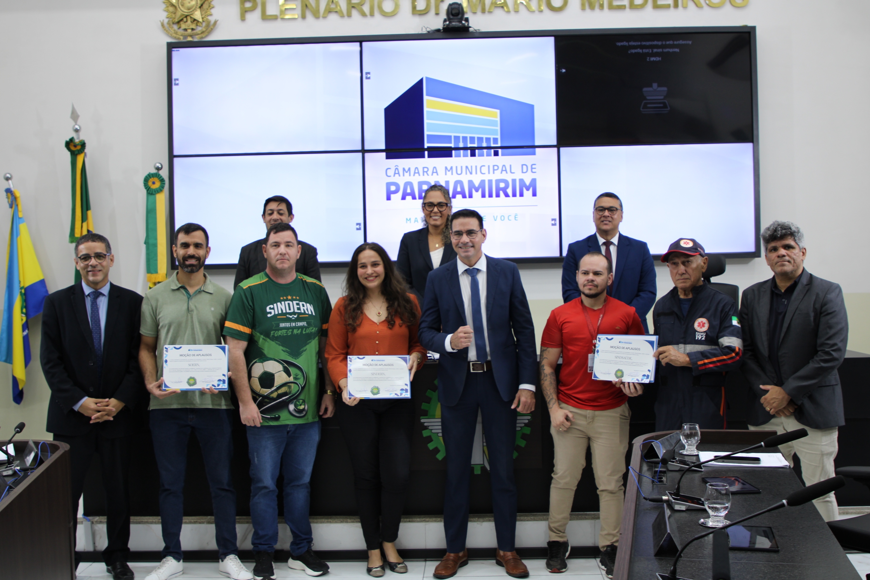 Sindicatos recebem moção de aplausos na Câmara Municipal de Parnamirim