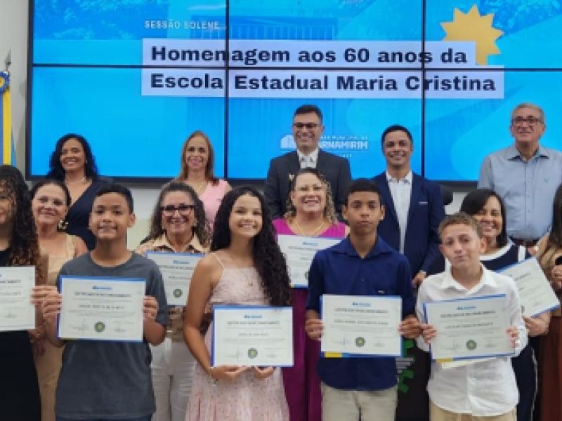 05.09.2025 | Sessão solene 60 anos da escola Maria Cristina
