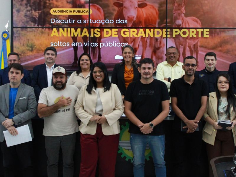 Audiência pública - Animais de Grande Porte soltos em Vias Públicas