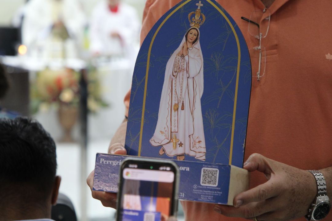 Missa e Visita da imagem peregrina de Nossa Senhora de Fátima - Foto 13
