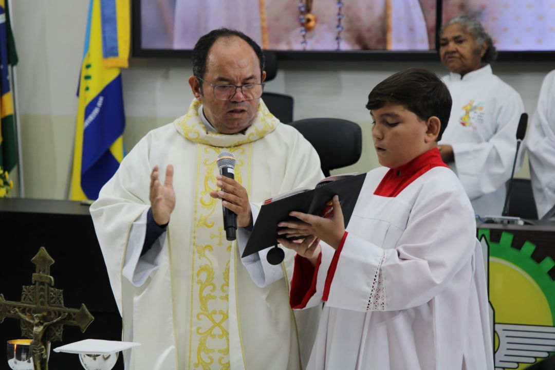 Missa e Visita da imagem peregrina de Nossa Senhora de Fátima - Foto 15