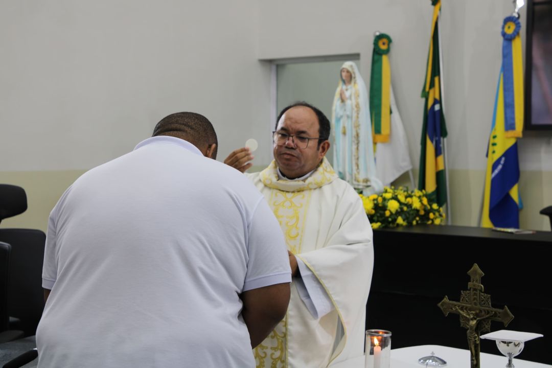 Missa e Visita da imagem peregrina de Nossa Senhora de Fátima - Foto 22