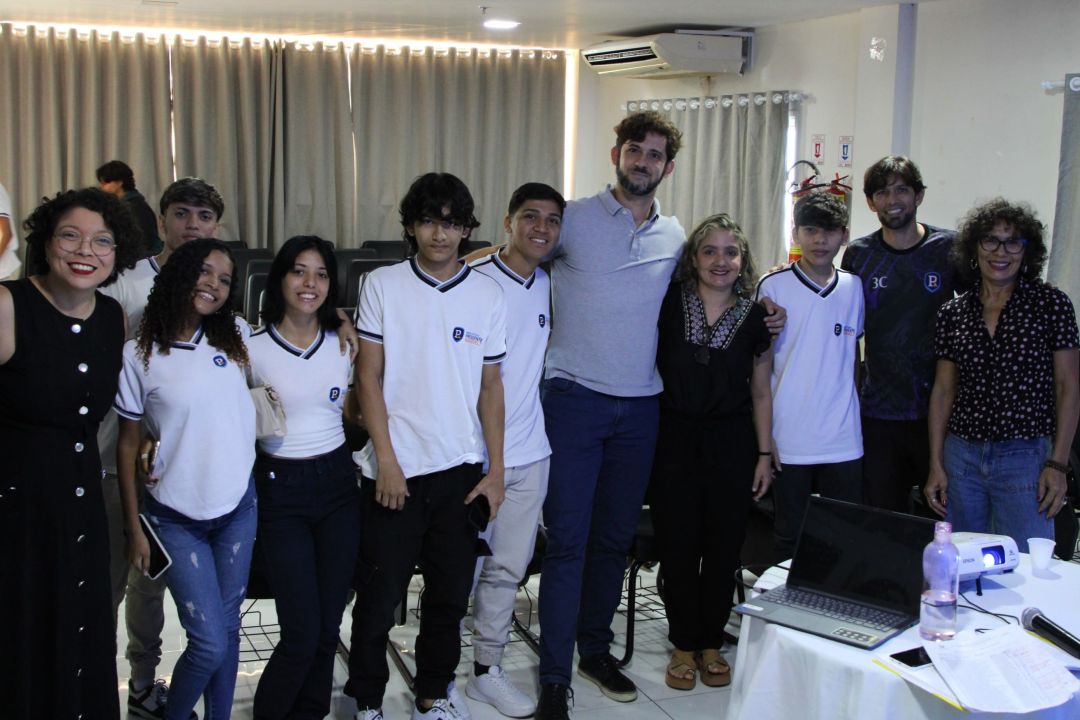 Aula com alunos da Escola Estadual Presidente Roosevelt - Foto 10